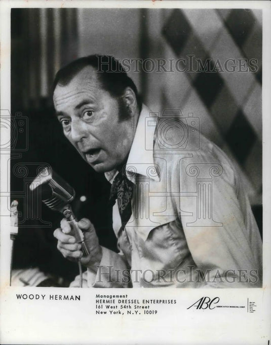 1972 Press Photo Woody Herman Band Leader - cvp22030 - Historic Images