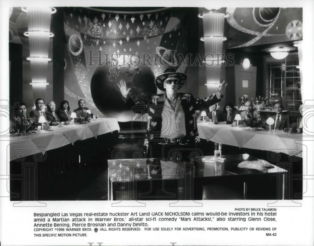 1996 Press Photo Jack Nicholson in Mars Attacks - cvp23049 - Historic Images