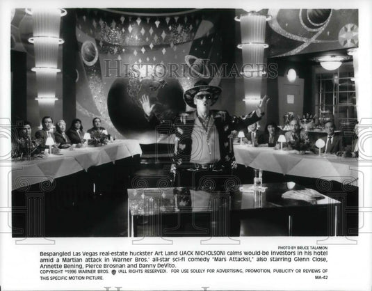 1996 Press Photo Jack Nicholson in Mars Attacks - cvp23049 - Historic Images