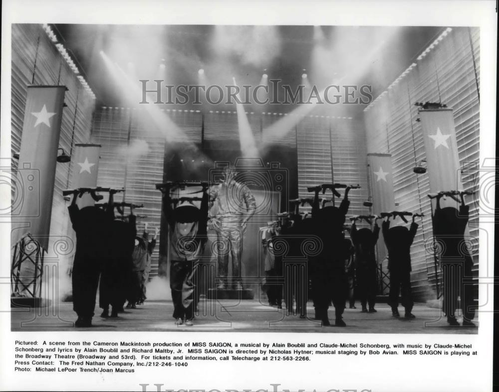 1991 Press Photo Scene from Miss Saigon musical - cvp25199 - Historic Images