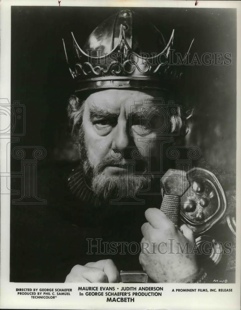 1964 Press Photo Maurice Evans in Macbeth - cvp20684 - Historic Images