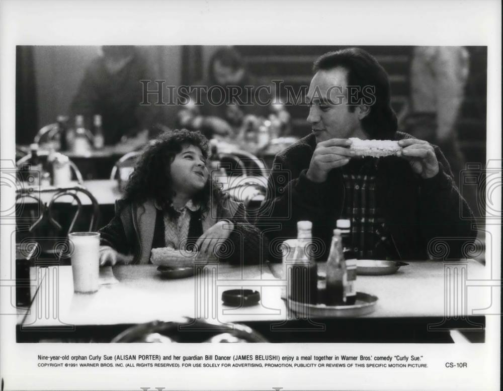 1992 Press Photo Alisan Porter and James Belushi in Curly SUe - cvp23166 - Historic Images