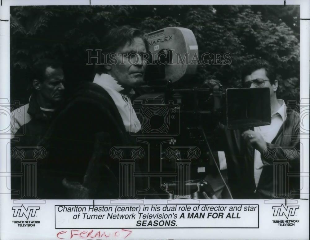 1988 Press Photo Charlton Heston actor and director in A Man for all Seasons - Historic Images