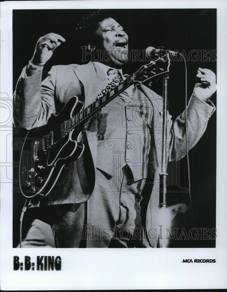 1986 Press Photo Singer B. B. King - cvp27178 - Historic Images