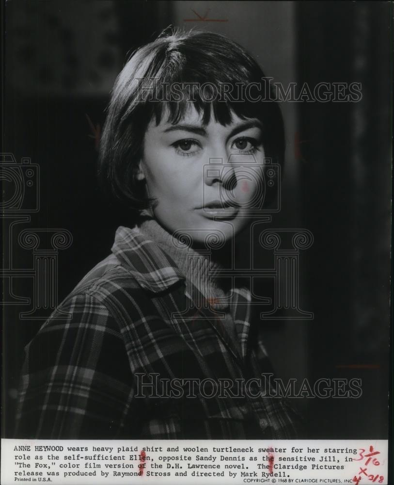 1969 Press Photo Anne Heywood stars as Ellen in The Fox - cvp21149 - Historic Images