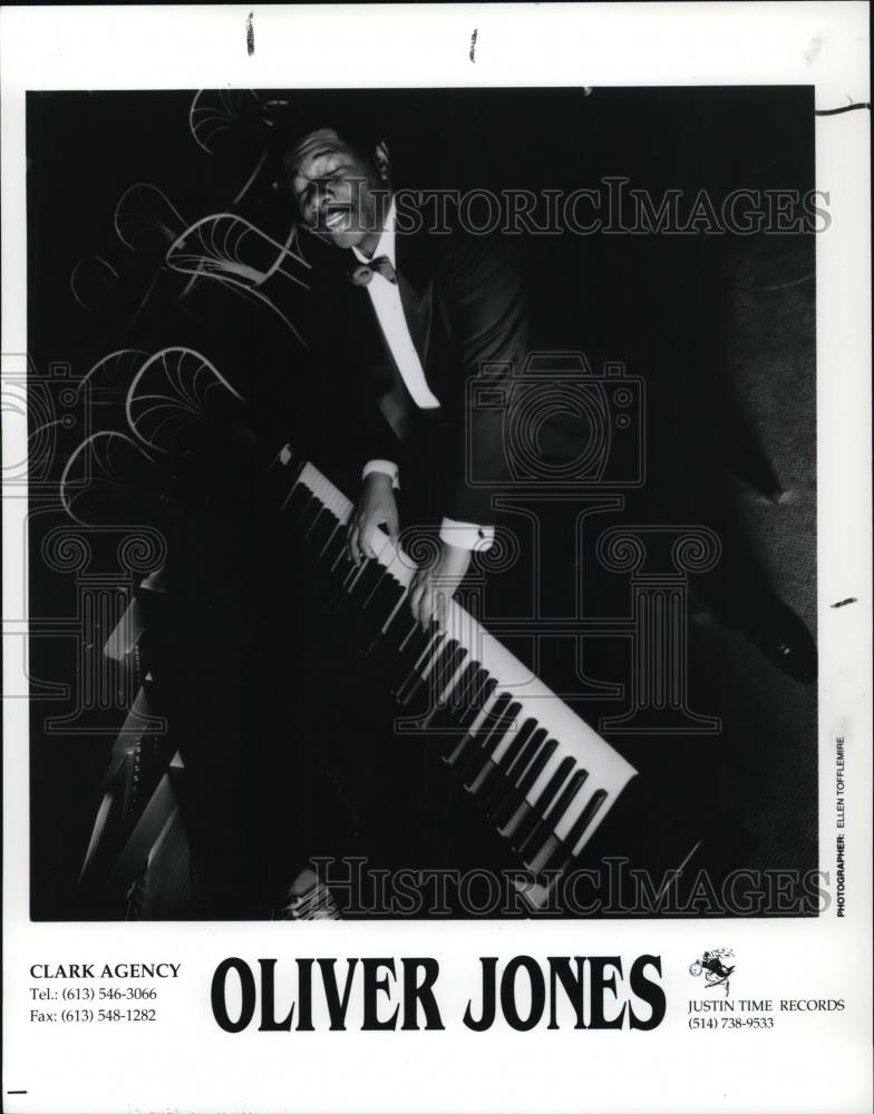 1991 Press Photo Oliver Jones Canadian Pianist Organist Composer and Arranger - Historic Images