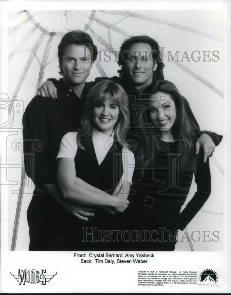 1997 Press Photo Crystal Bernard, Amy Yasbeck, Tim Daly in Wings - cvp24275 - Historic Images