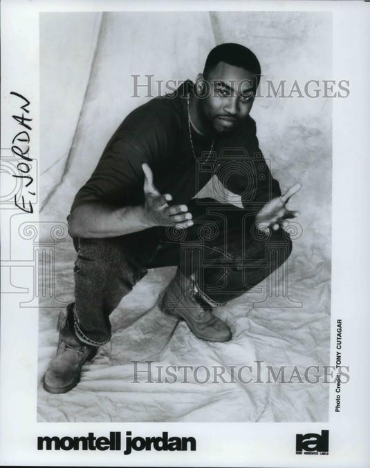 1995 Press Photo Musician Montell Jordan - cvp25358 - Historic Images