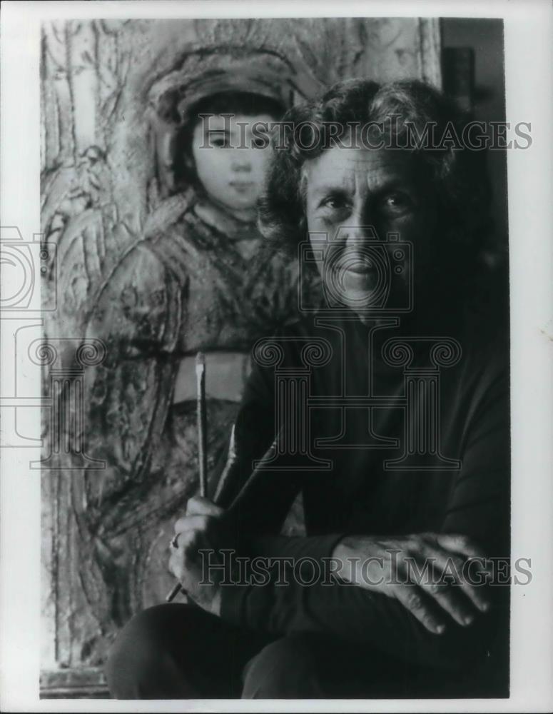 1983 Press Photo Artist Edna Hebel - cvp21147 - Historic Images