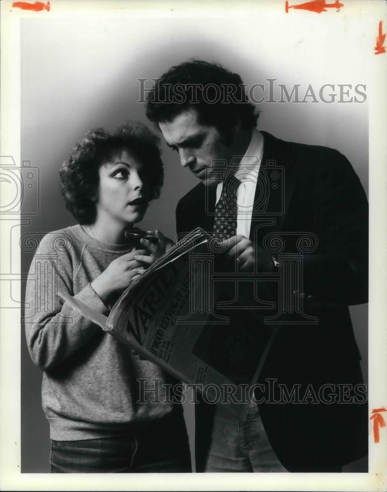 1981 Press Photo Katie J. Del Vichio and William Jamieson in Romantic Comedy - Historic Images