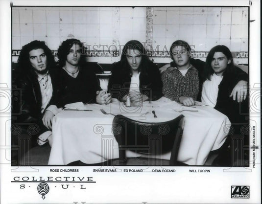 1997 Press Photo Ross Childress Shane Evans E. Roland D. Roland Collective Soul - Historic Images