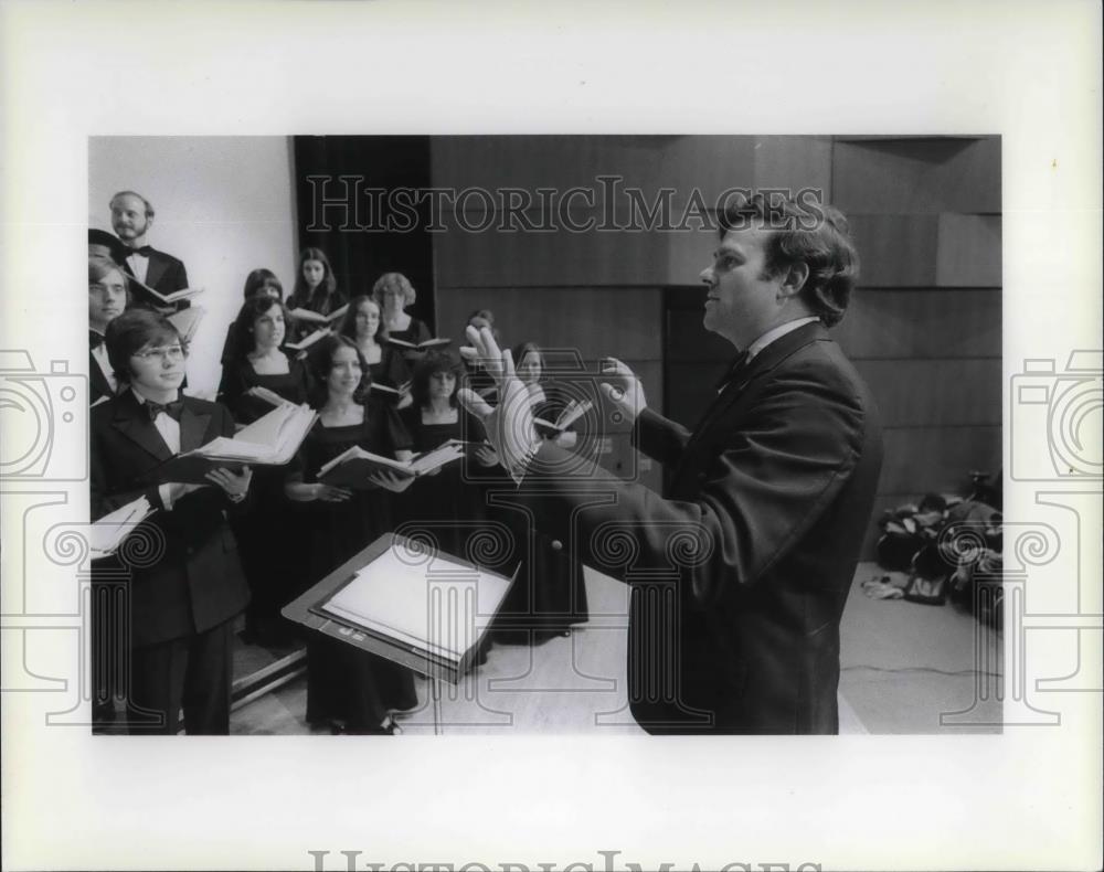 1979 Press Photo Ernest L Hisey Coral Music CSU - cvp23768 - Historic Images