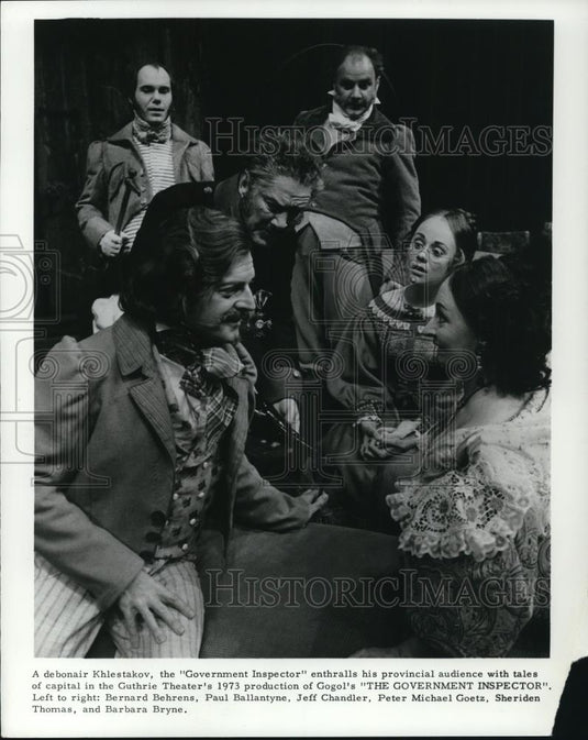 1973 Press Photo Bernard Behrens Paul Ballantyne Jeff Chandler Peter Goetz - Historic Images