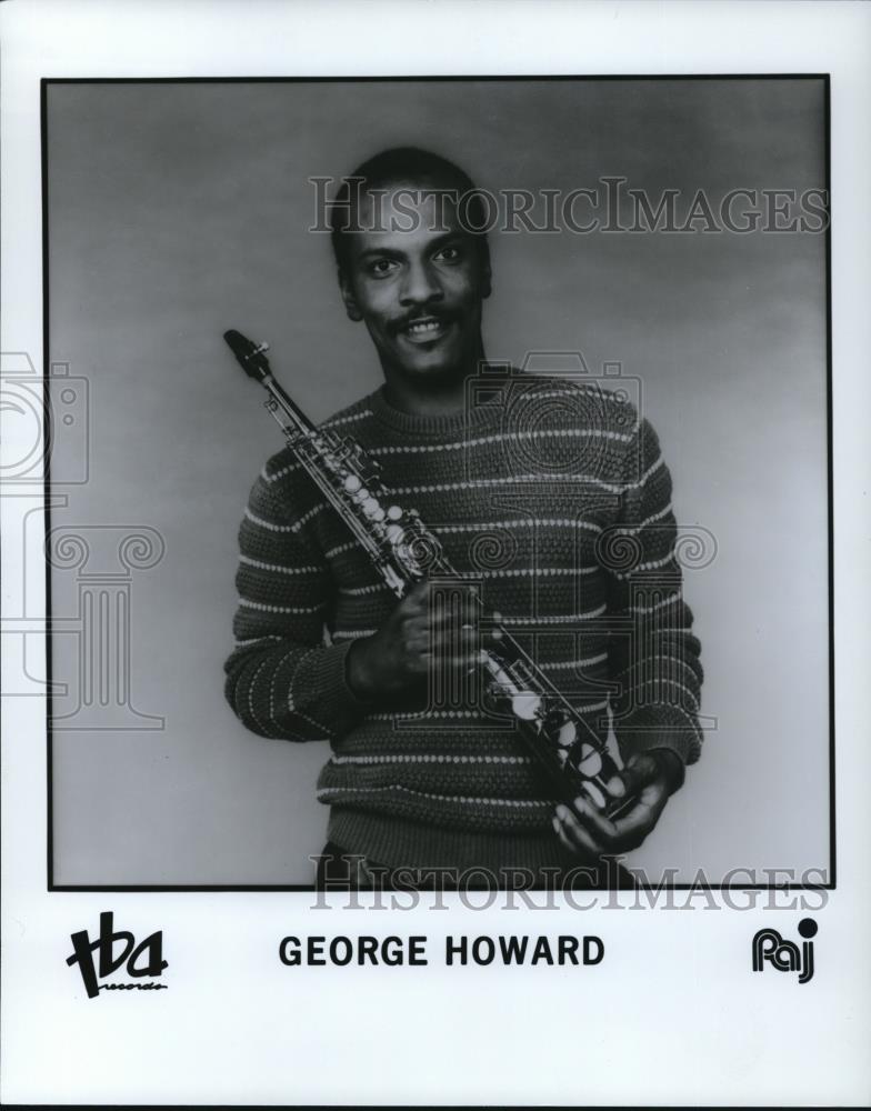 1985 Press Photo George Howard American Smooth Jazz Saxophone Player - cvp27438 - Historic Images