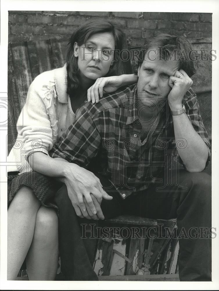 1989 Press Photo Christine Lahti and Jeff Daniels in No Place Like Home - Historic Images