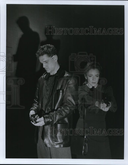1995 Press Photo David Lansburry adn Stockard Channing in "Hapgood" - cvp27146 - Historic Images