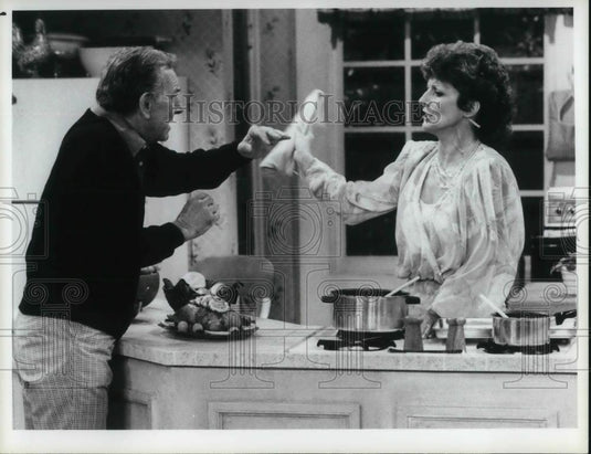 1986 Press Photo Jack Klugman and Elizabeth Bennett in You Again - 460 - Historic Images