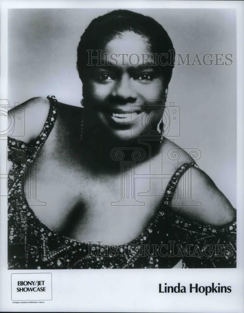 1986 Press Photo Linda Hopkins Blues Gospel Singer and Actress - cvp21981 - Historic Images
