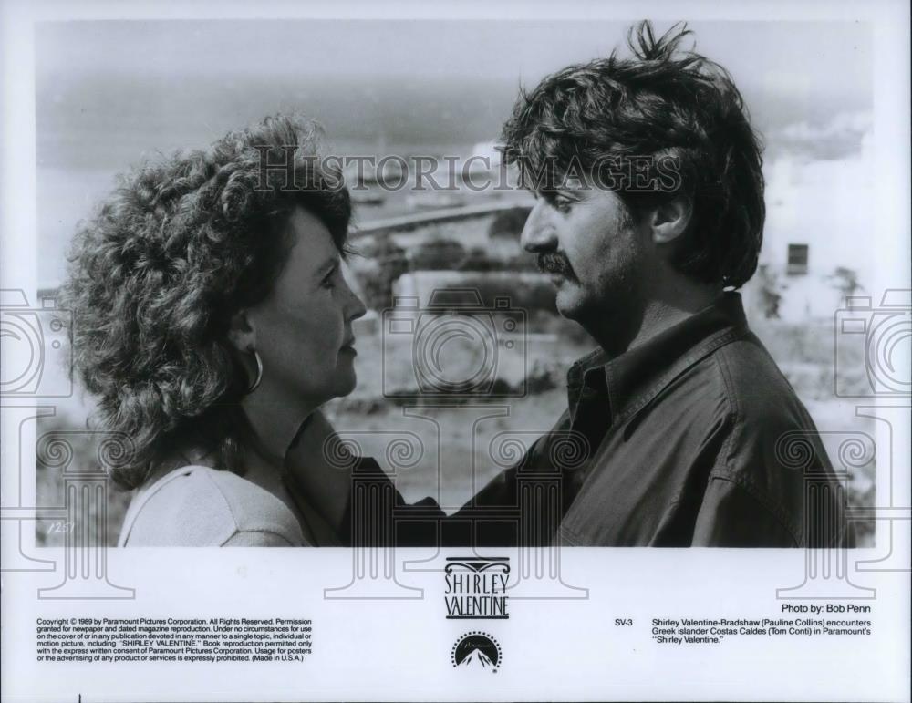 1989 Press Photo Pauline Collins and Tom Conti in Shirley Valentine - cvp22984 - Historic Images