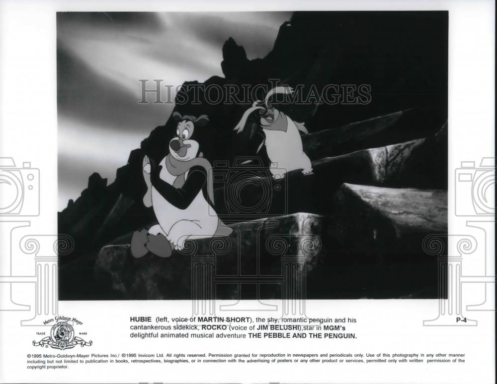 Press Photo Martin Short and Jim Belush voices in THE PEBBLE AND THE PENGUIN - Historic Images