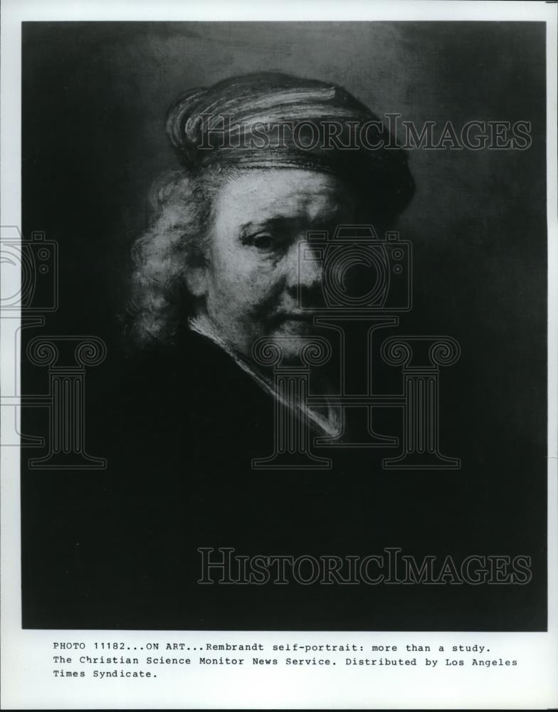 1981 Press Photo Rembrandt Harmenszoon van Rijn self Portrait, Dutch Painter - Historic Images