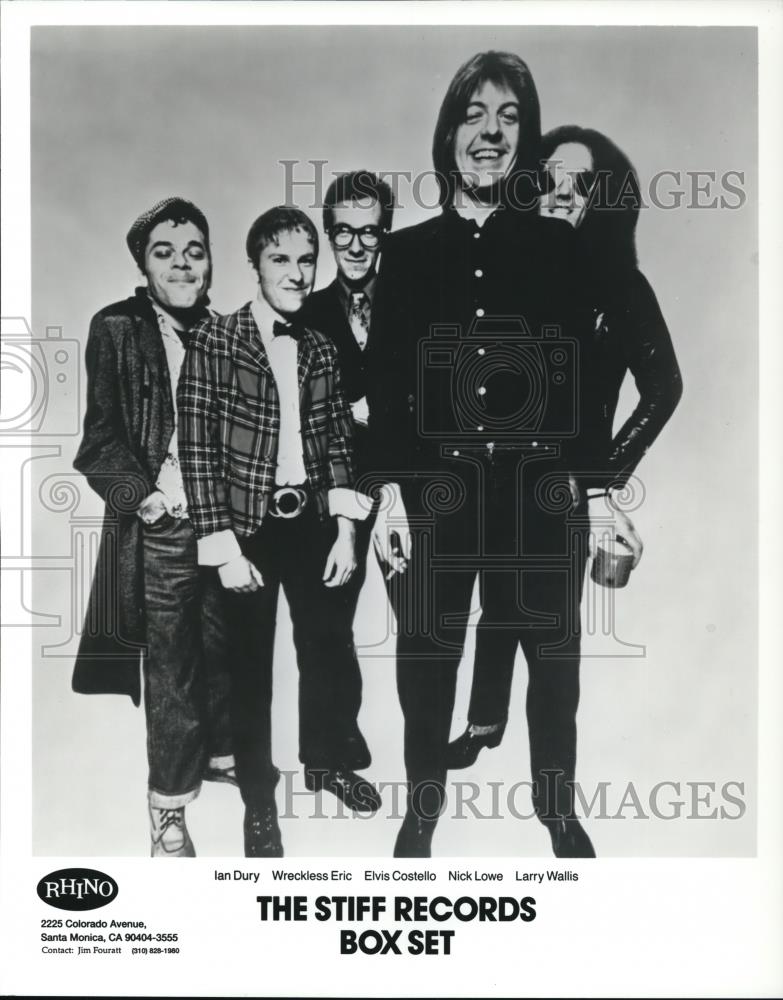 1992 Press Photo Ian Dury Wreckless Eric Elvis Costello Nick Lowe Larry Wallis - Historic Images