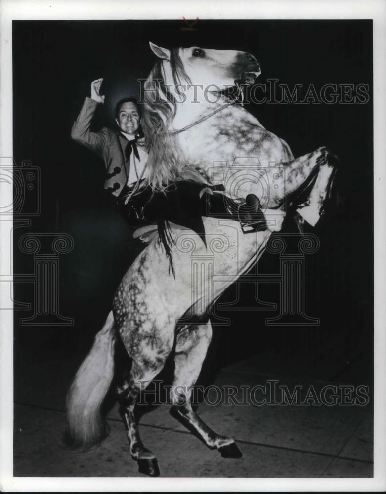 1970 Press Photo Horses during Royal Lipizzan Stallion Show - cvp20413 - Historic Images
