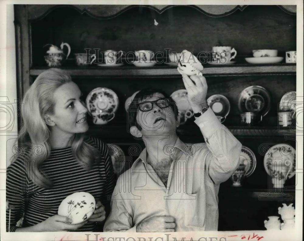 1969 Press Photo Arte Johnson with wife Gisela - cvp25169 - Historic Images