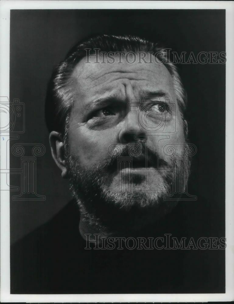 1971 Press Photo Orson Welles guest stars on The Dick Cavett Show - cvp21614 - Historic Images