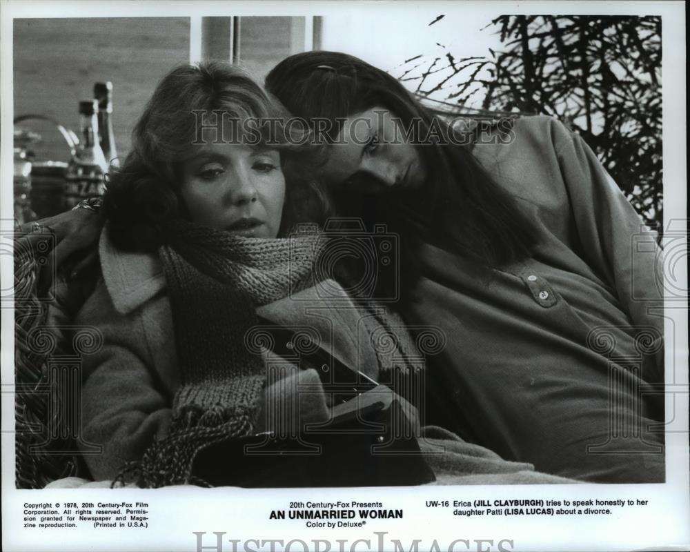 1978 Press Photo Jill Clayburgh and Lisa Lucas in An Unmarried Woman - Historic Images