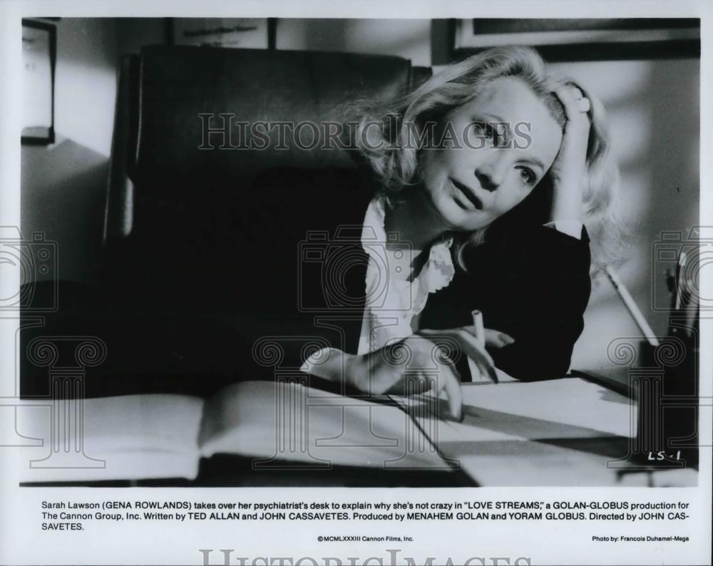 Press Photo Gena Rowlands in LOVE STREAMS - cvp24935 - Historic Images