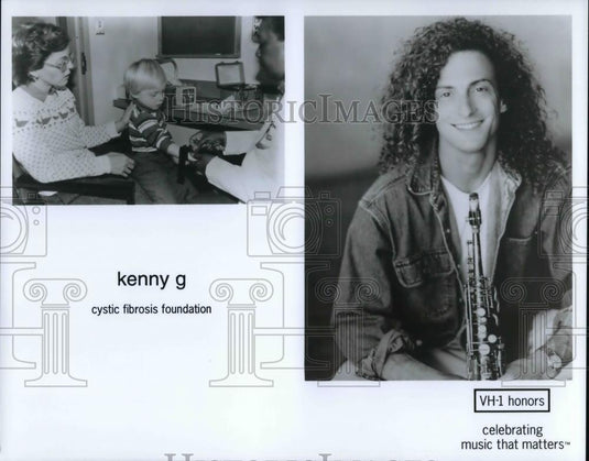 1994 Press Photo Kenny G Adult Contemporary Singer Cystic Fibrosis Foundation - Historic Images