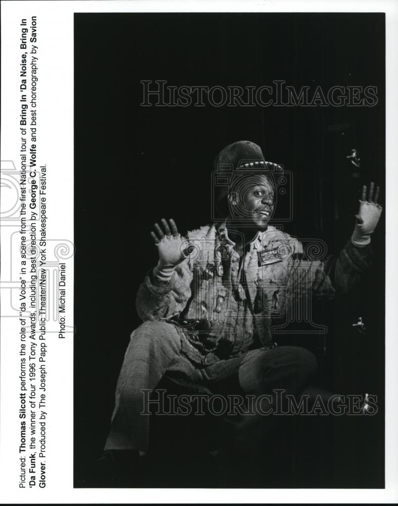 1996 Press Photo Thomas Silcott In Brind In Da Noise Bring In Da Funk - Historic Images