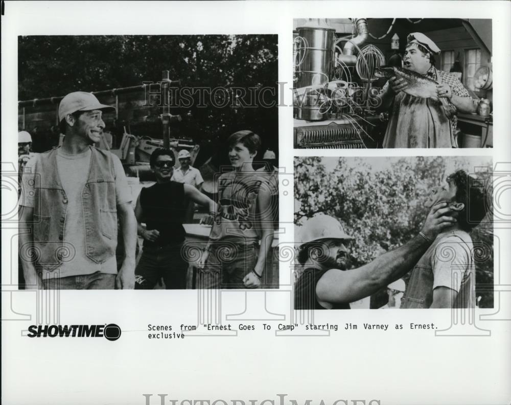 1988 Press Photo Jim Varney stars in title role in Ernest goes to Camp - Historic Images