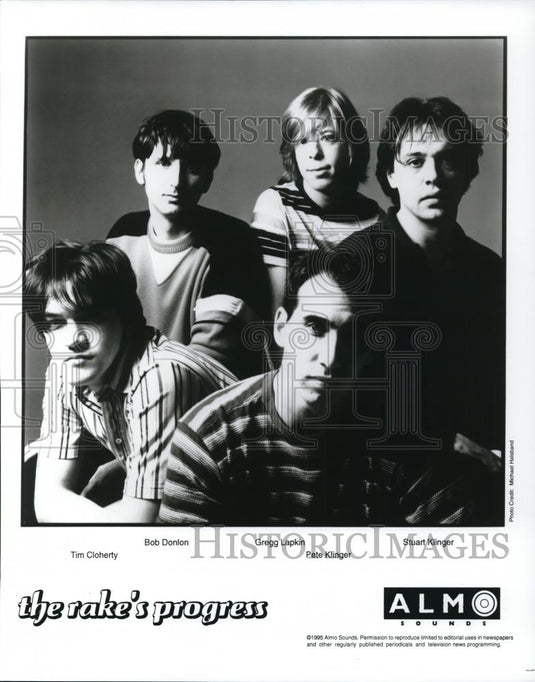 1995 Press Photo Tim Cloherty, Bob Donlon, Greg Lapkin of The Rake's Progress - Historic Images