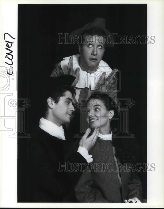 1993 Press Photo Michael McIntosh J. Blanchard Sannon Doyle The Triumph of Love - Historic Images