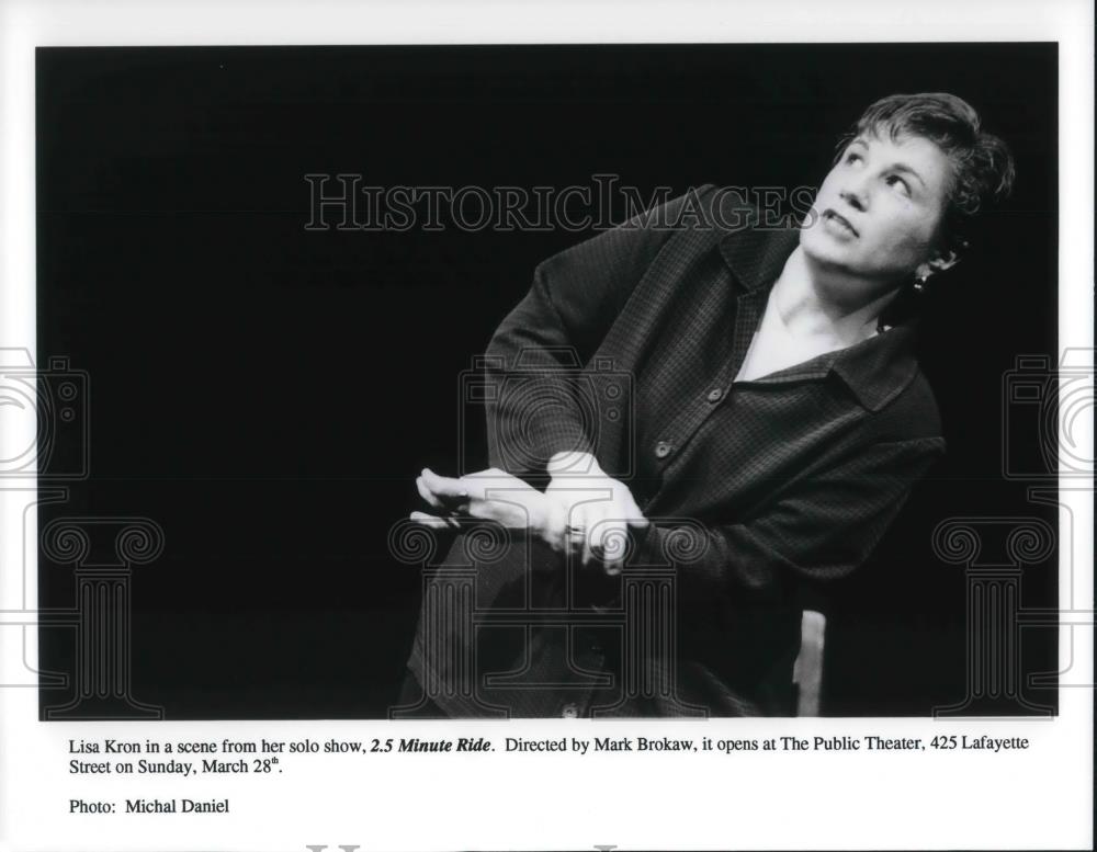 Press Photo Lisa Kron in 2.5 Minute Ride - cvp22586 - Historic Images