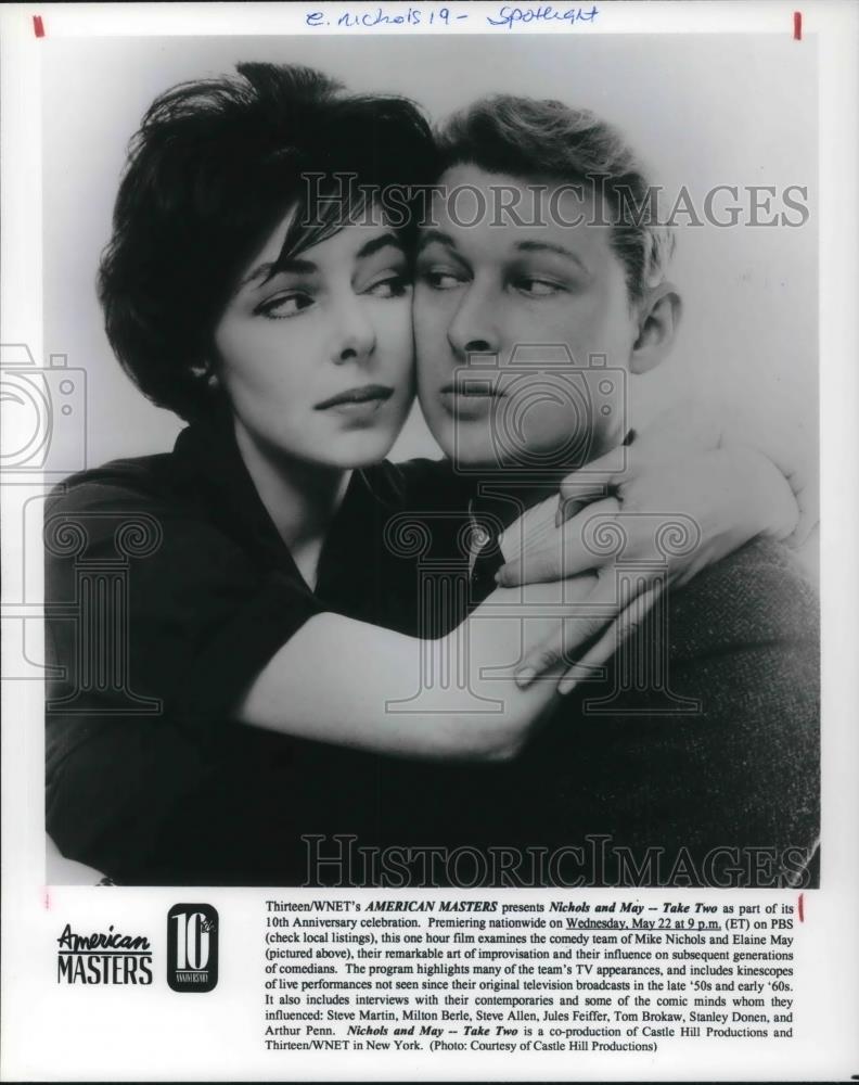 Press Photo Mike Nichols and Elaine May profiled in Nichols and May Take Two - Historic Images