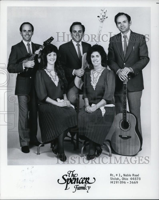1986 Press Photo Musical Groups The Spencer Family - cvp27787 - Historic Images