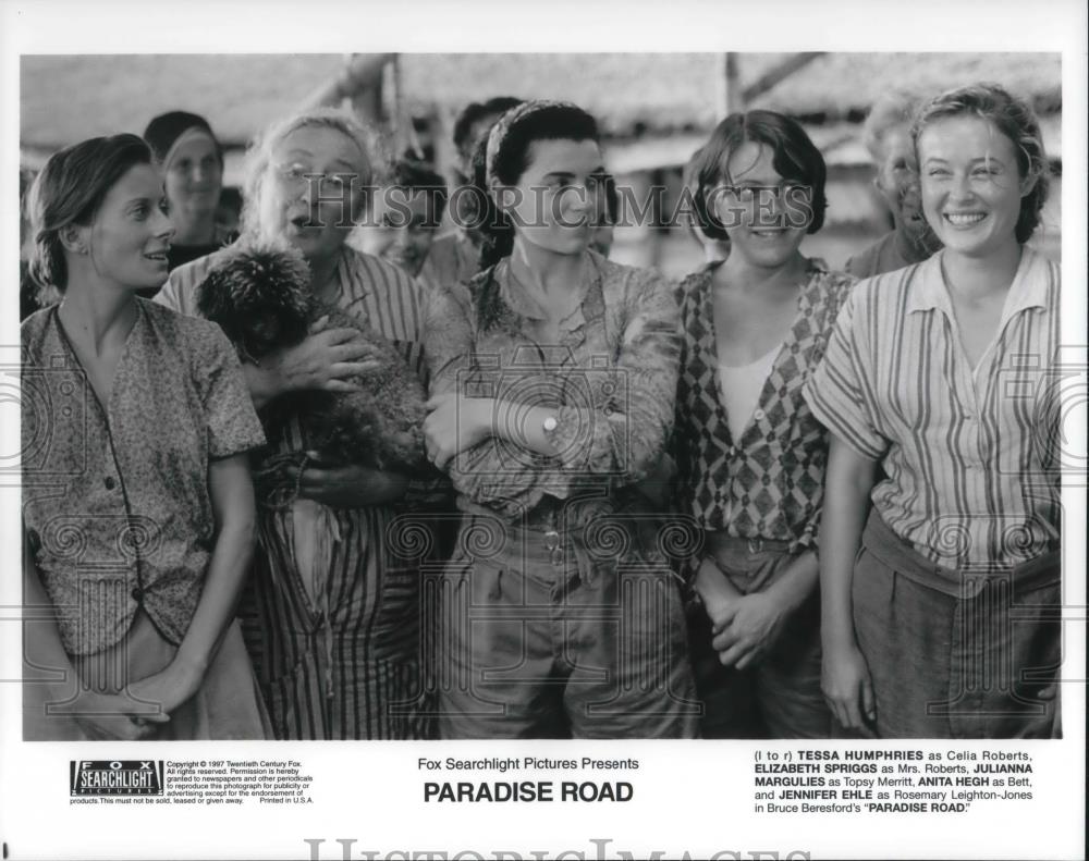 1997 Press Photo Tessa Humphries E. Spriggs J. Margulies in Paradise Road - Historic Images