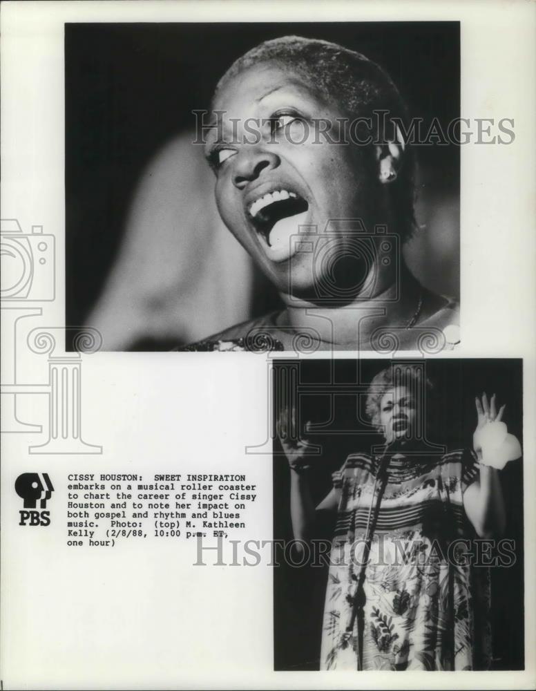1988 Press Photo Cissy Houston : Sweet Inspiration - cvp23439 - Historic Images