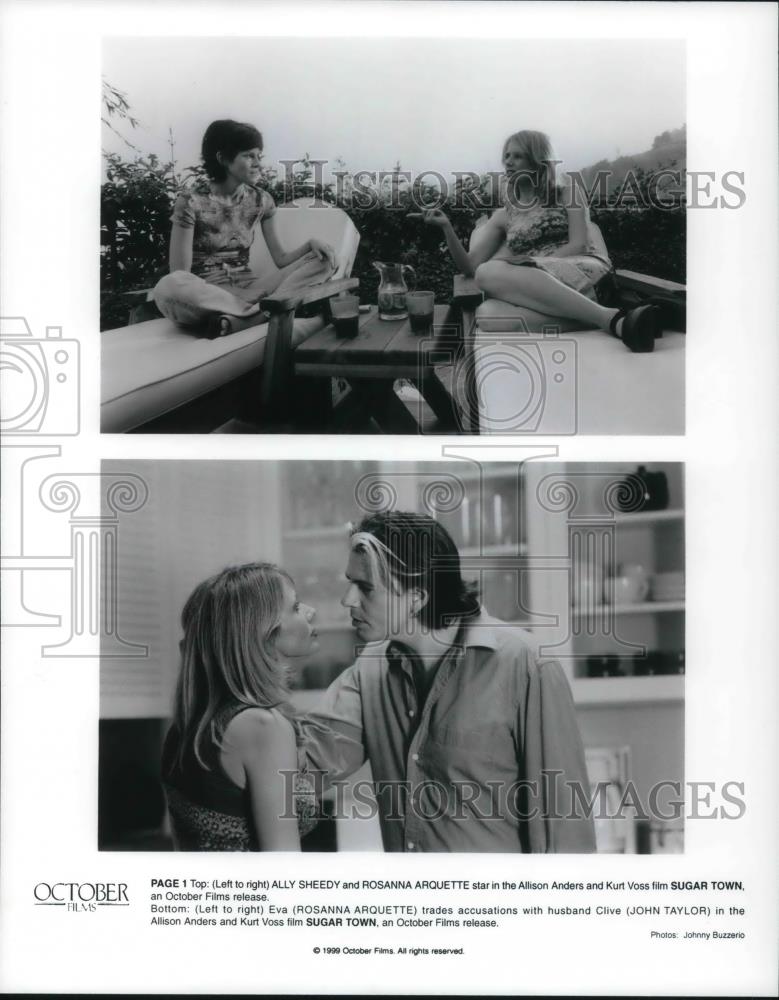 1999 Press Photo Ally Sheedy & Rosanna Arquette in Sugar Town - cvp20975 - Historic Images