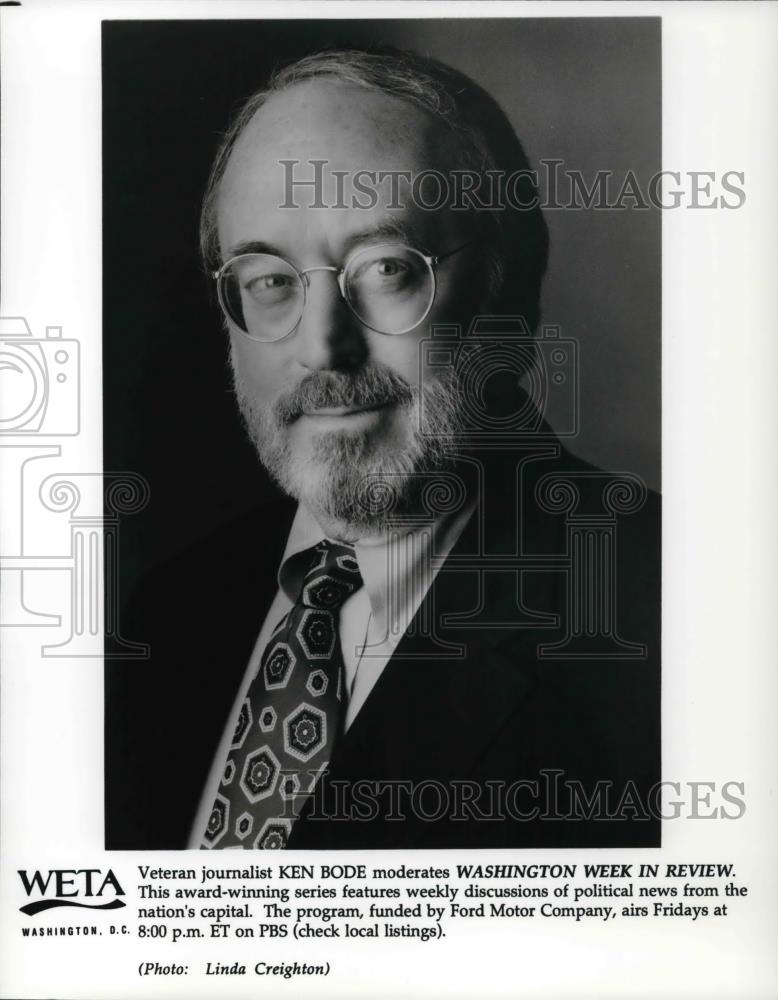 Press Photo Ken Bode Hosts Washington Week in Review - cvp25710 - Historic Images