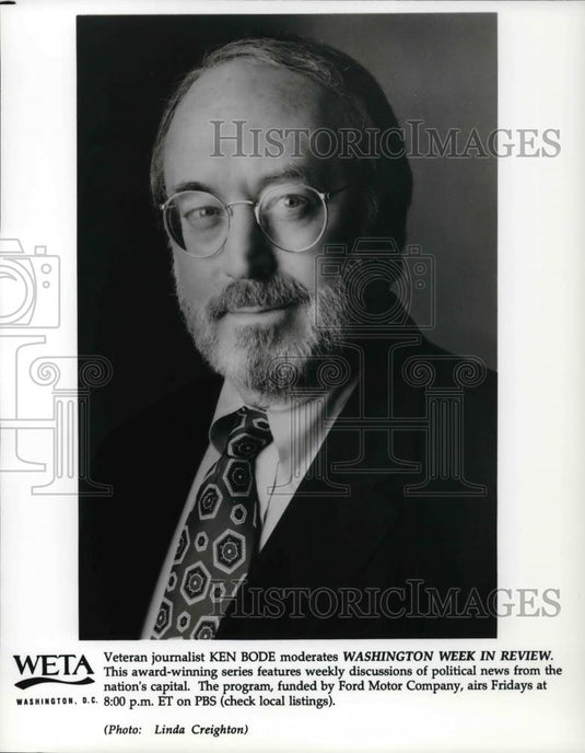 Press Photo Ken Bode Hosts Washington Week in Review - cvp25710 - Historic Images