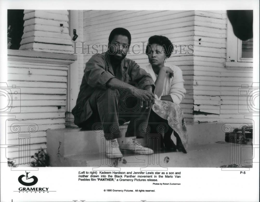 1995 Press Photo Kadeem Hardison and Jenner Lewis in &quot;Panther&quot; - cvp23038 - Historic Images