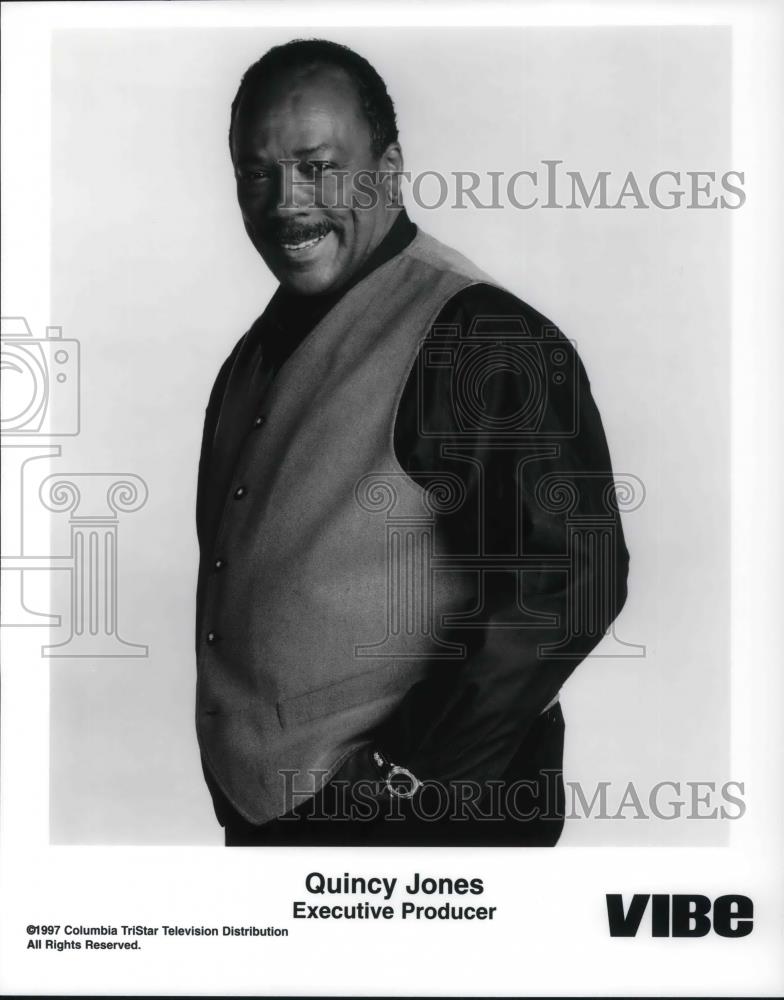 Press Photo Executive Producer Quincy Jones in Columbia/TriStar&#39;s Vibe - Historic Images