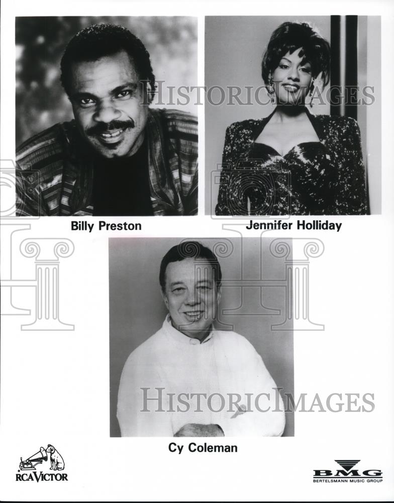 Undated Press Photo Billy Preston, Jennifer Holliday, Cy Coleman - cvp28265 - Historic Images