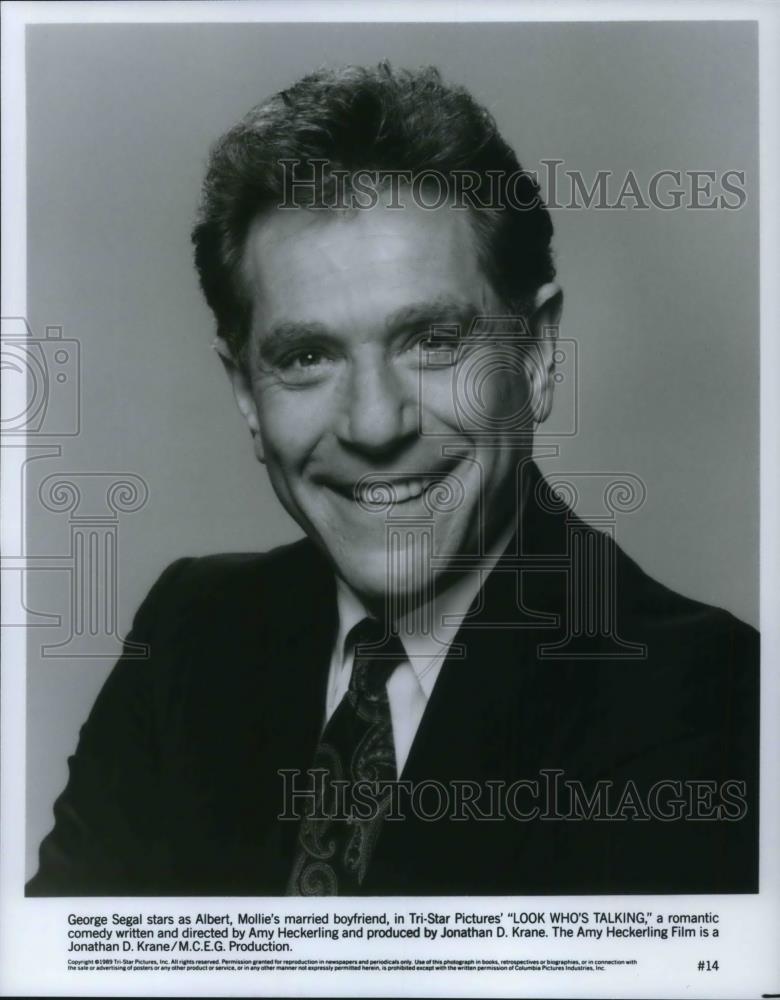 1989 Press Photo George Segal as Albert in Look Who&#39;s Talking - cvp22924 - Historic Images