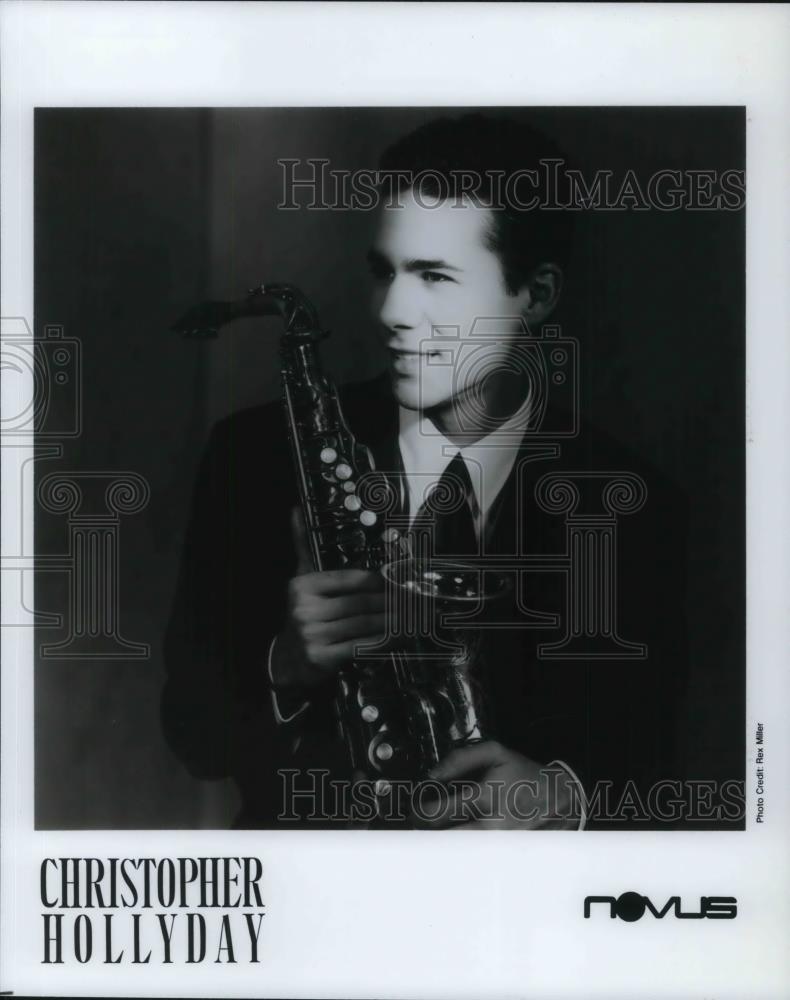 1992 Press Photo Christoper Hollyday with an instrument - cvp24200 - Historic Images