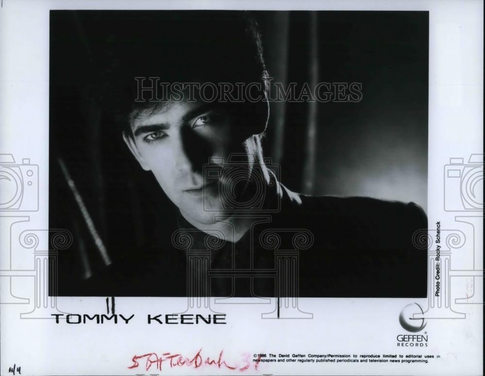 1986 Press Photo Tommy Keene New Wave Singer Songwriter Guitarist Goo Goo Dolls - Historic Images